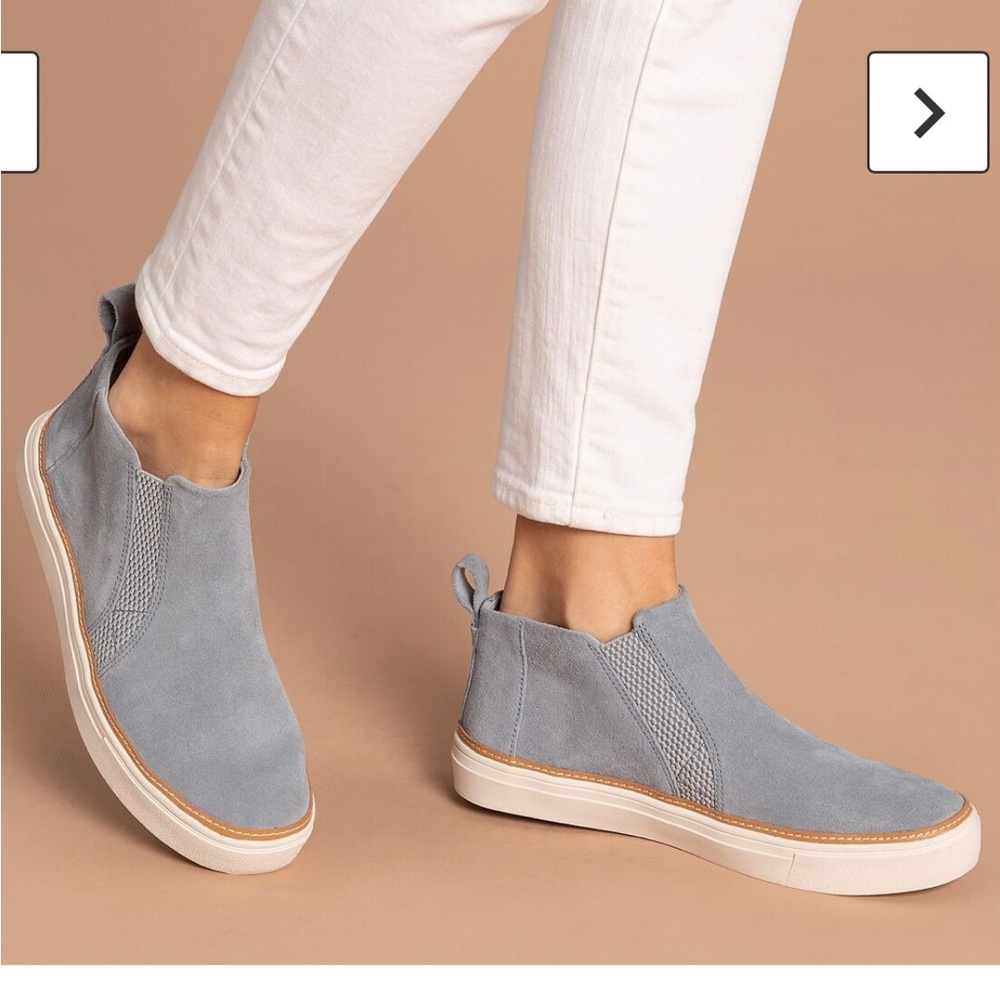 Women's TOMS, Bryce Sneaker Toms Women's Light blue Suede High-Top Sneakers New
